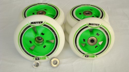 Matter G13 TR3 F1 110 mm & 100 mm | XTR Keramik Ultra Speed Kugellager | Standard-Spacer | Gesamtgewicht: 1374 g*