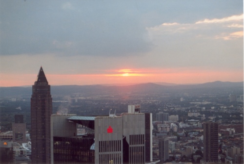 Sonnenuntergang über dem Taunus