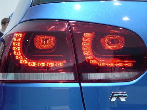 LED-Rückleuten beim Golf R