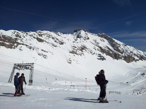 Da oben ist die Zugspitze