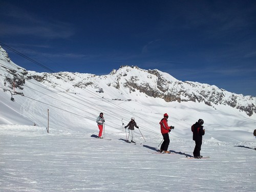 Die Zugspitze von einer anderen Piste aus