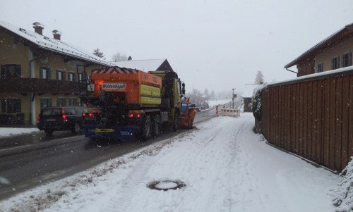 Donnerstagvormittag: Es schneit und schneit und schneit