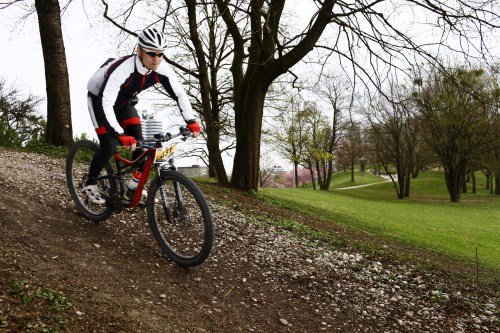 MTB CityBike Marathon München: Alex auf dem Olympia Berg