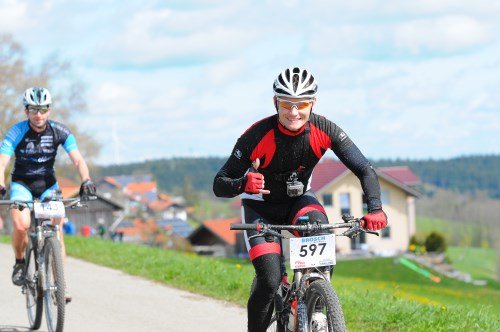 4. AUTO BROSCH Bike Marathon Kempten: Alex mit Max in der ersten Runde