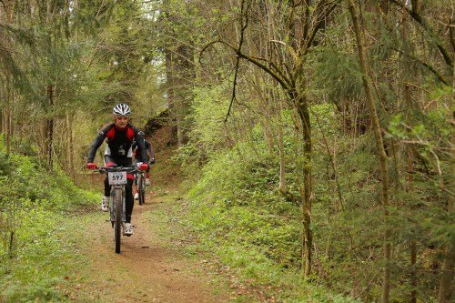 4. AUTO BROSCH Bike Marathon Kempten: Alex auf dem Single Trail