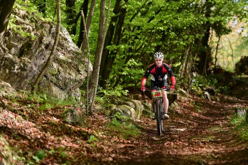 Rocky Mountain BIKE Marathon in Riva del Garda: Alex auf dem letzten Trail vor dem Ziel