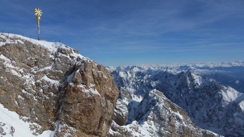 Da ist sie - Deutschlands höchster Punkt - die Zugspitze