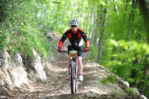 Rocky Mountain BIKE Marathon Riva del Garda 2016 - km 29 auf der Schotterabfahrt