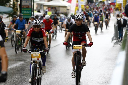 Salzkammergut Trophy 2016 - Alex ist kurz nach dem Start ziemlich entspannt