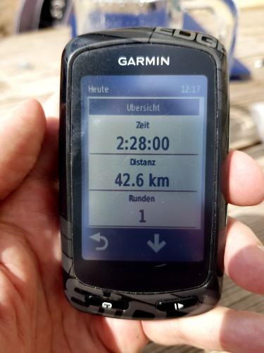 2:28 h hatte ich für die 42,6 km gebraucht