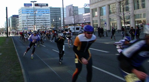 Alex kurz nach dem Start im wilden Haufen