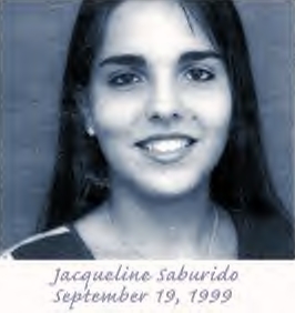 Das ist Jacqueline Saburido am 19. September 1999