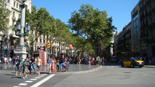 Die Einkaufsstraße La Rambla