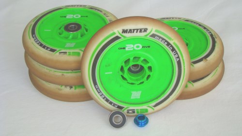 Trainingsrollen Straße: Matter One20Five G13 TR3 F1 125 mm | HTB Magic Evo 2 Kugellager | Standard-Spacer | Gesamtgewicht: 1238 g*