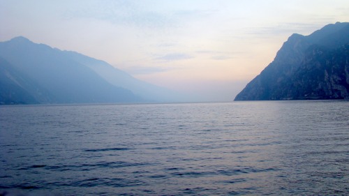 Der Gardasee - Blick Richtung Süden