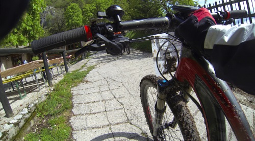 Riva-MTB-Marathon - sehr steile Asphaltrampe beim Refugio San Giovanni kurz vor dem höchsten Punkt