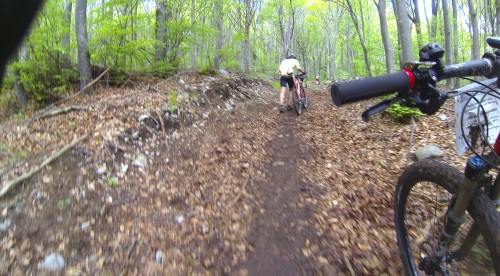 Riva-MTB-Marathon - letzte steile Schiebepassage bevor es wieder runter nach Riva ging