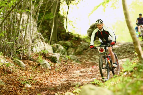 Riva-MTB-Marathon - letzter Trail auf der Abfahrt nach Riva del Garda