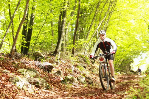 Riva-MTB-Marathon - letzter Trail auf der Abfahrt nach Riva del Garda