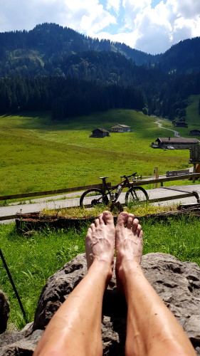 Toller Blick, meine Füße ausgenommen