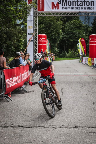 M3 Montafon Mountainbike Marathon - Alex ist im Ziel