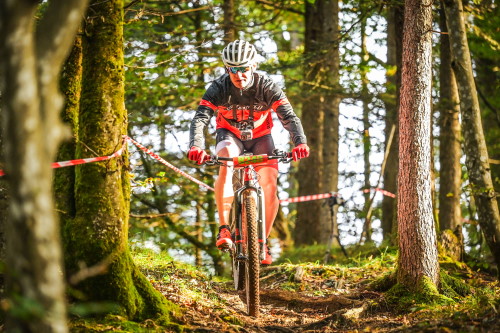 eldoRADo MTB-Marathon - Alex konzentriert im ersten Trail