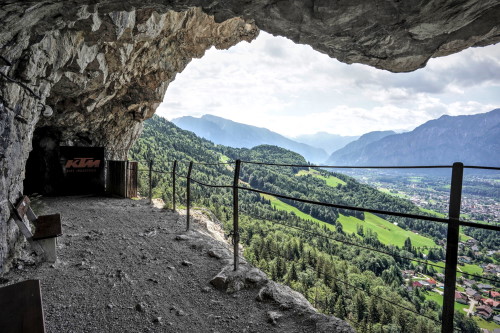 Salzkammergut Trophy in Bad Goisern - Blick von der Ewigen Wand hinunter nach Bad Goisern