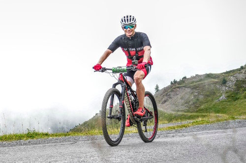 Ironbike Marathon Ischgl - Alex kurbelt die Idalpe hinauf