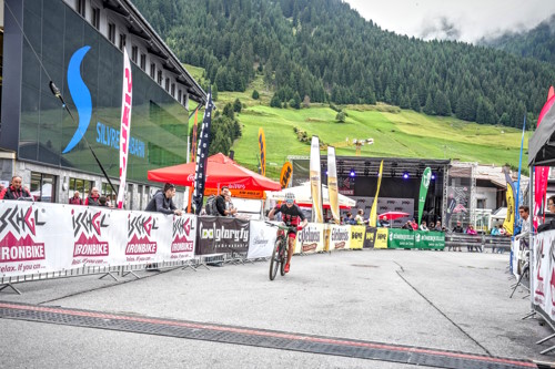 Ironbike Marathon Ischgl - Alex fährt ins Ziel