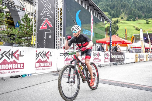 Ironbike Marathon Ischgl - Alex fährt ins Ziel