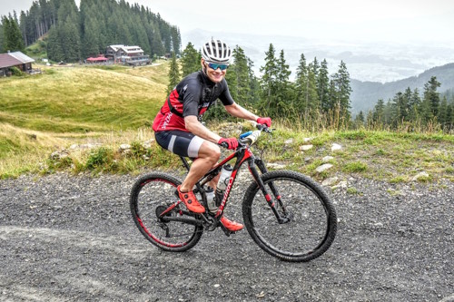 19. MTB Marathon Pfronten - Alex lächelt trotz Nieselregen