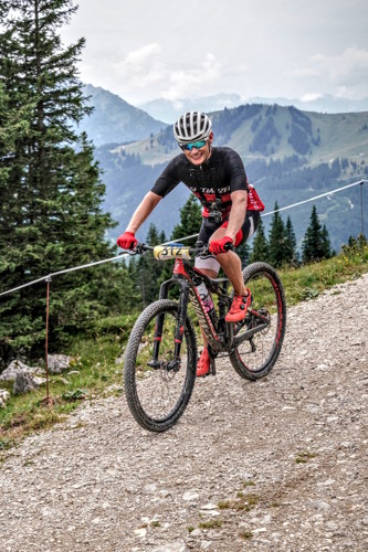 19. MTB Marathon Pfronten - Alex kurz vor dem letzten Gipfel