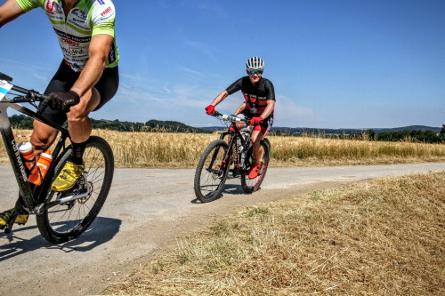 23. Franken Bike Marathon in Trieb - Alex hat Spaß, trotz hohen Temperaturen