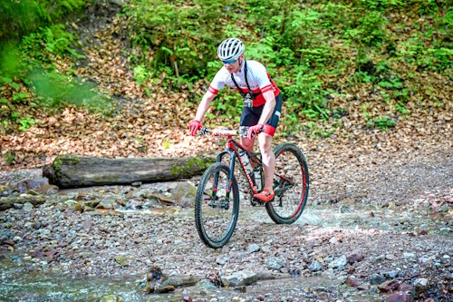 8. eldoRADo MTB Marathon in Angerberg - an der ersten Bachdurchfahrt