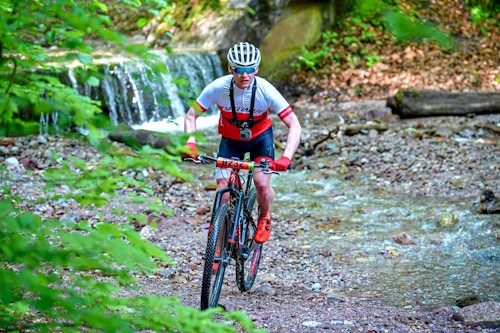 8. eldoRADo MTB Marathon in Angerberg - an der ersten Bachdurchfahrt