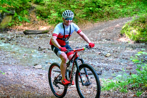 8. eldoRADo MTB Marathon in Angerberg - an der ersten Bachdurchfahrt