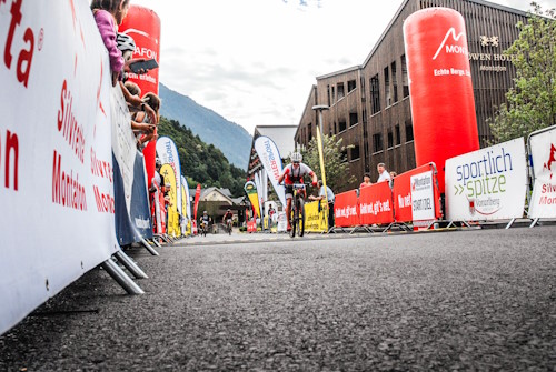 M3 Montafon MTB Marathon Schruns - beim Zielspint alles gegeben und erfolgreich die Konkurrenz hinter sich gelassen