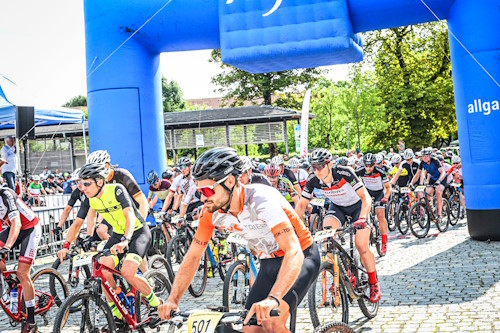 20. MTB Marathon Pfronten - kurz nach dem Startschuss